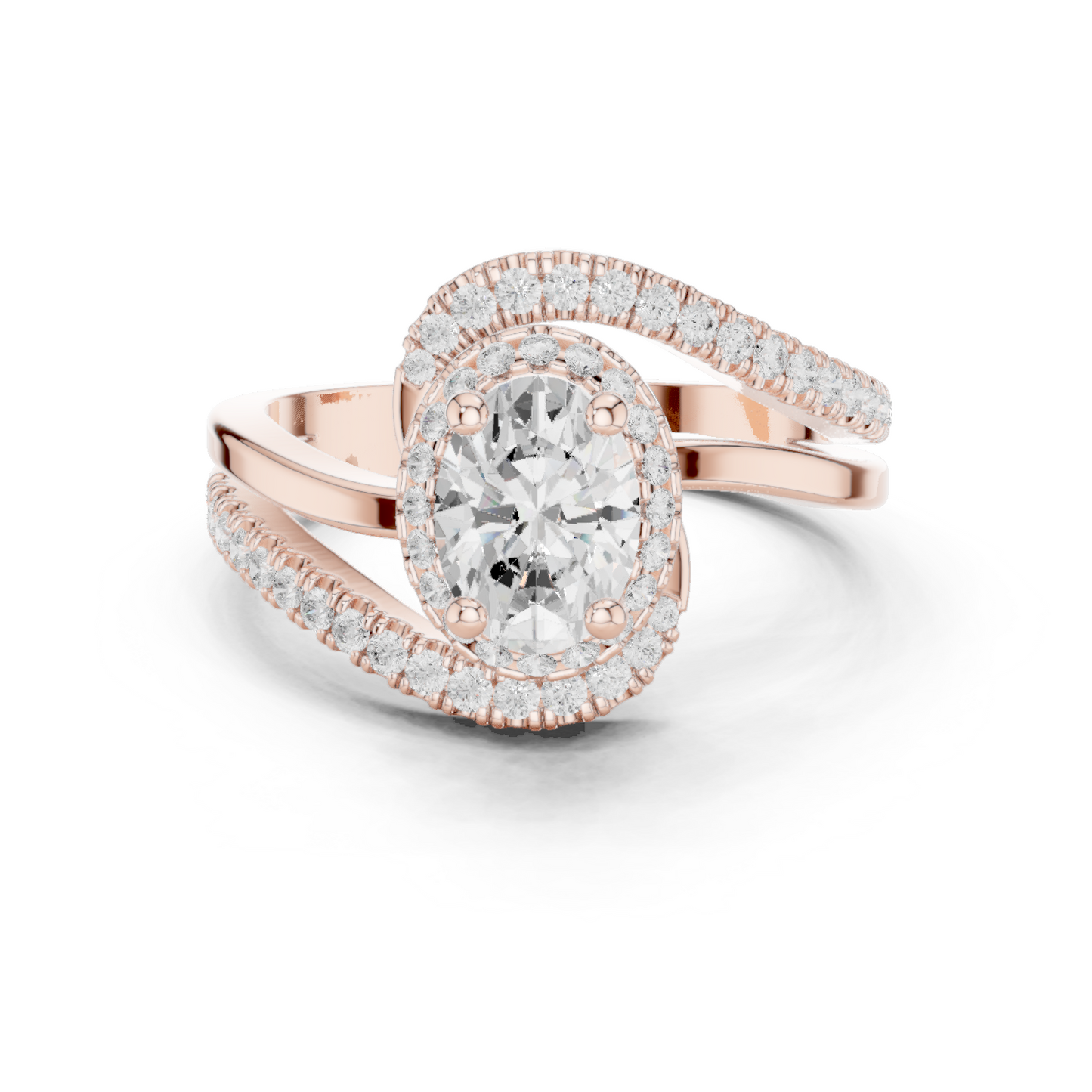 Round Halo Lab Grown Diamond Ring