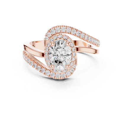 Round Halo Lab Grown Diamond Ring