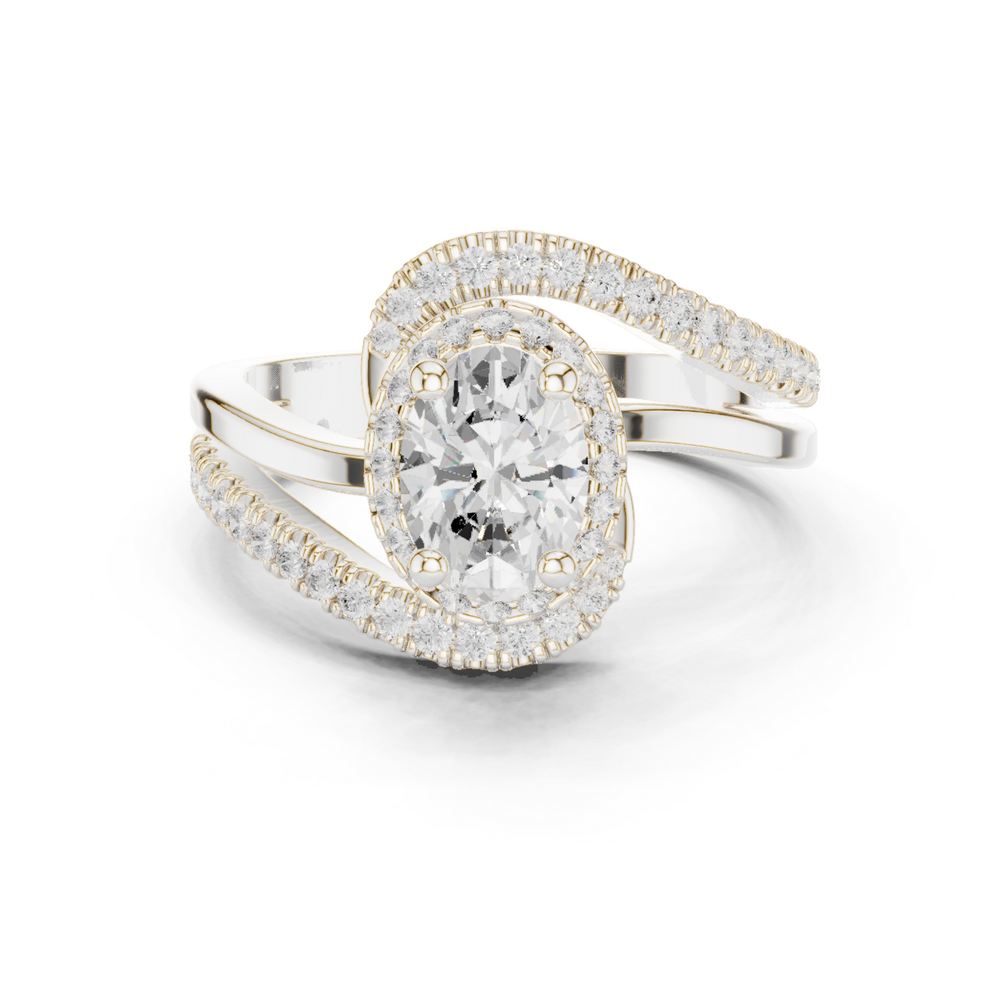 Round Halo Lab Grown Diamond Ring