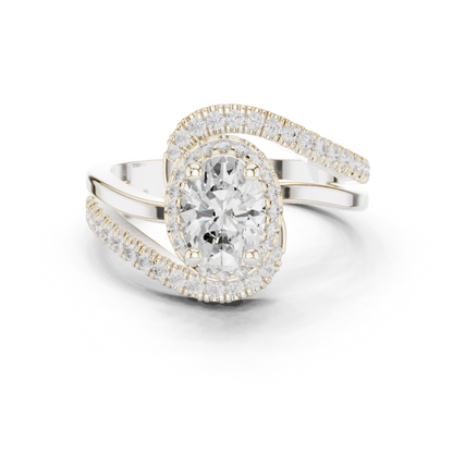 Round Halo Lab Grown Diamond Ring
