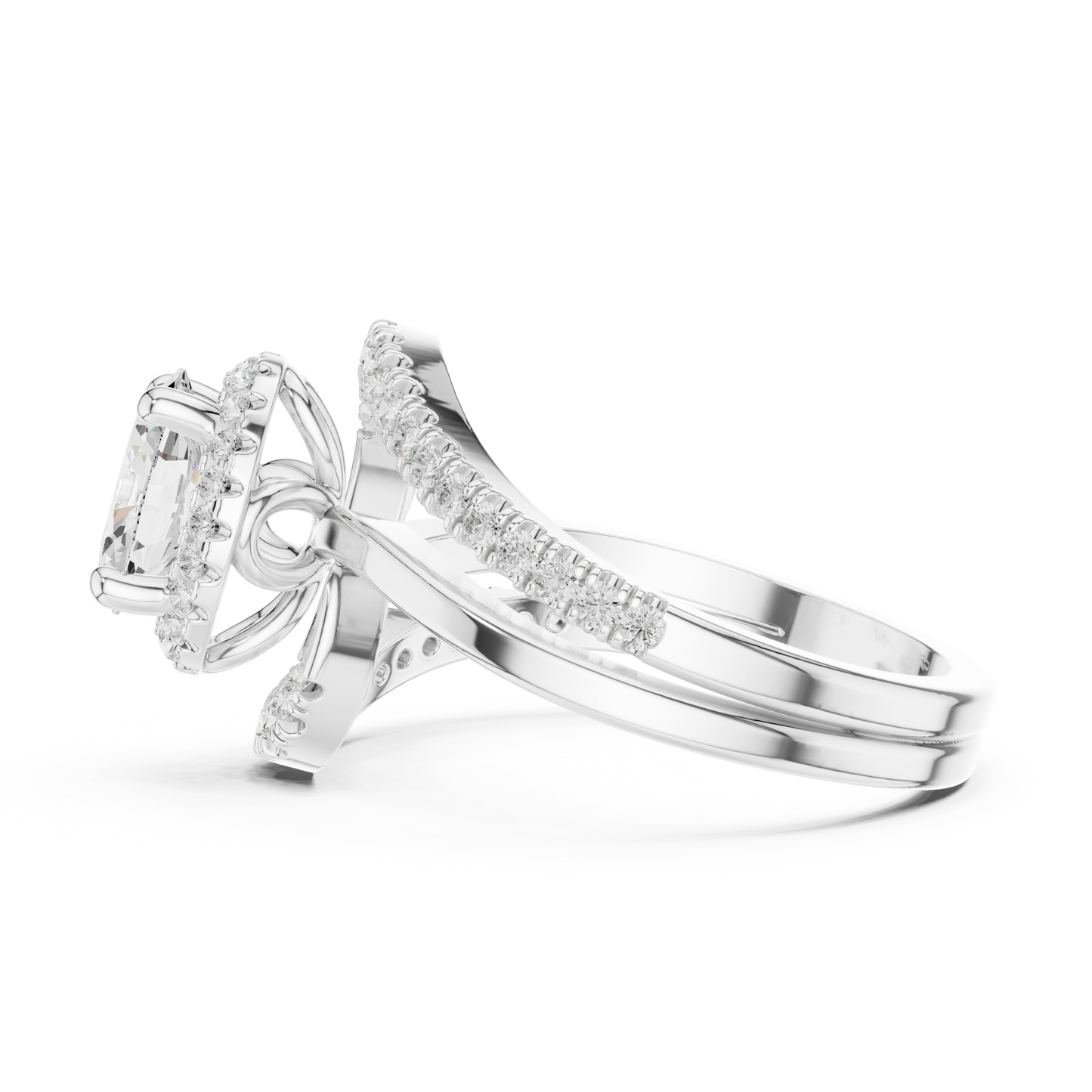 Round Halo Lab Grown Diamond Ring