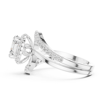 Round Halo Lab Grown Diamond Ring