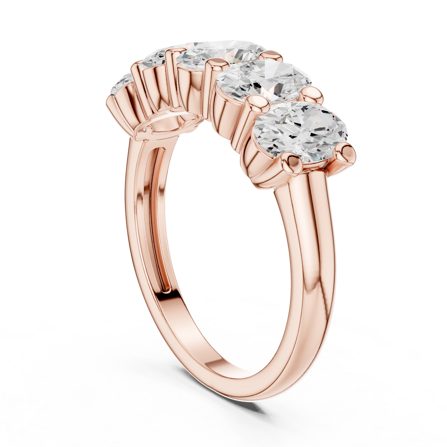 Mixed Shape Lab Grown Diamond Three Stone Ring