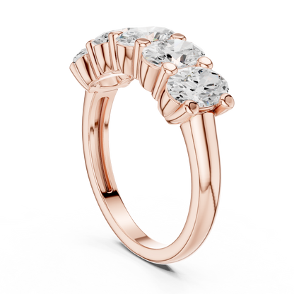 Mixed Shape Lab Grown Diamond Three Stone Ring