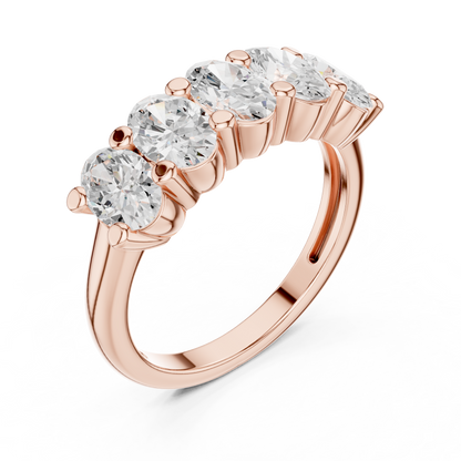 Mixed Shape Lab Grown Diamond Three Stone Ring