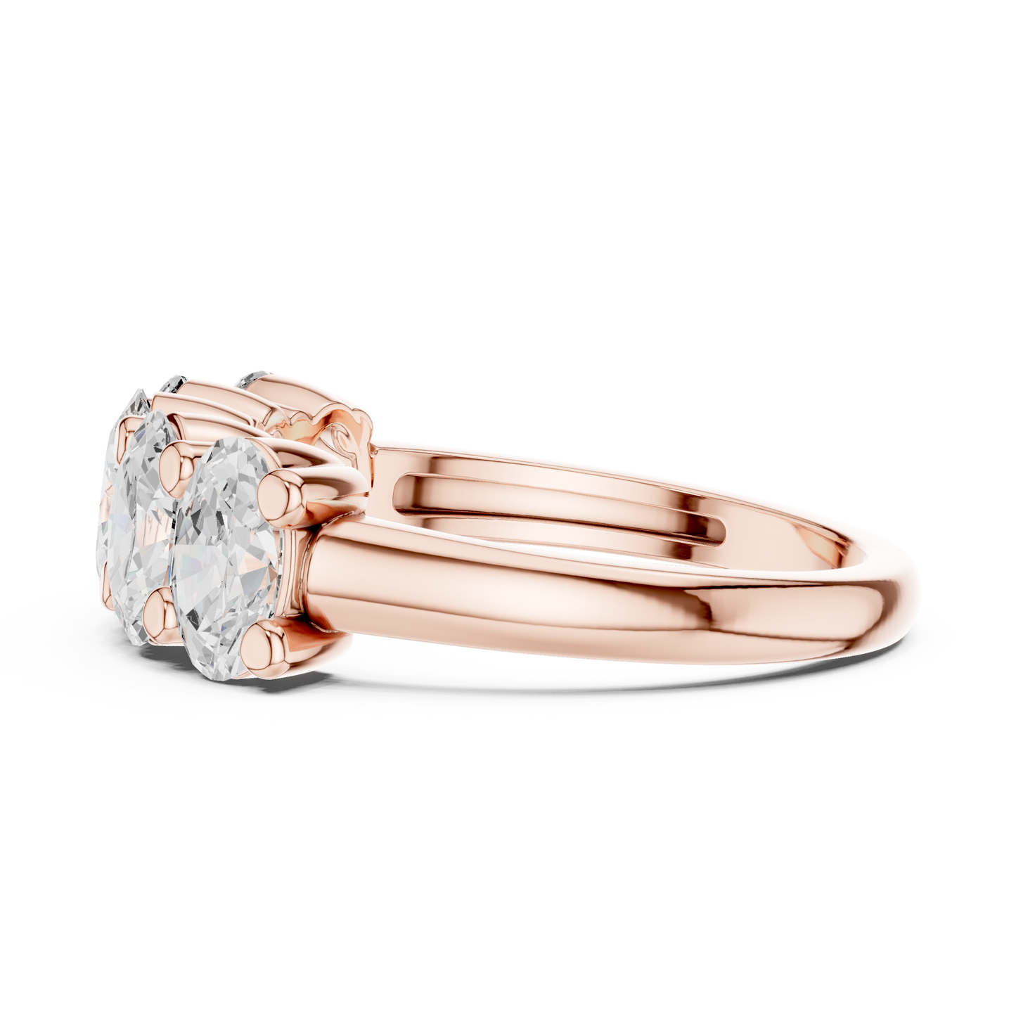 Mixed Shape Lab Grown Diamond Three Stone Ring