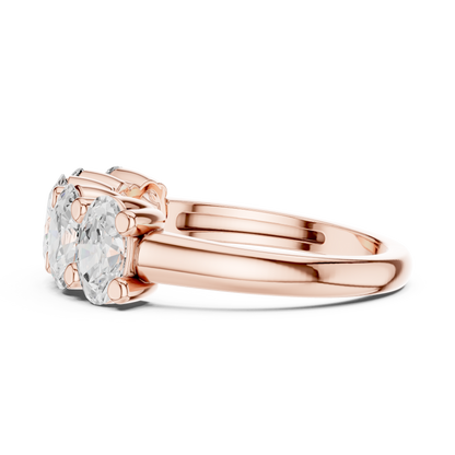 Mixed Shape Lab Grown Diamond Three Stone Ring