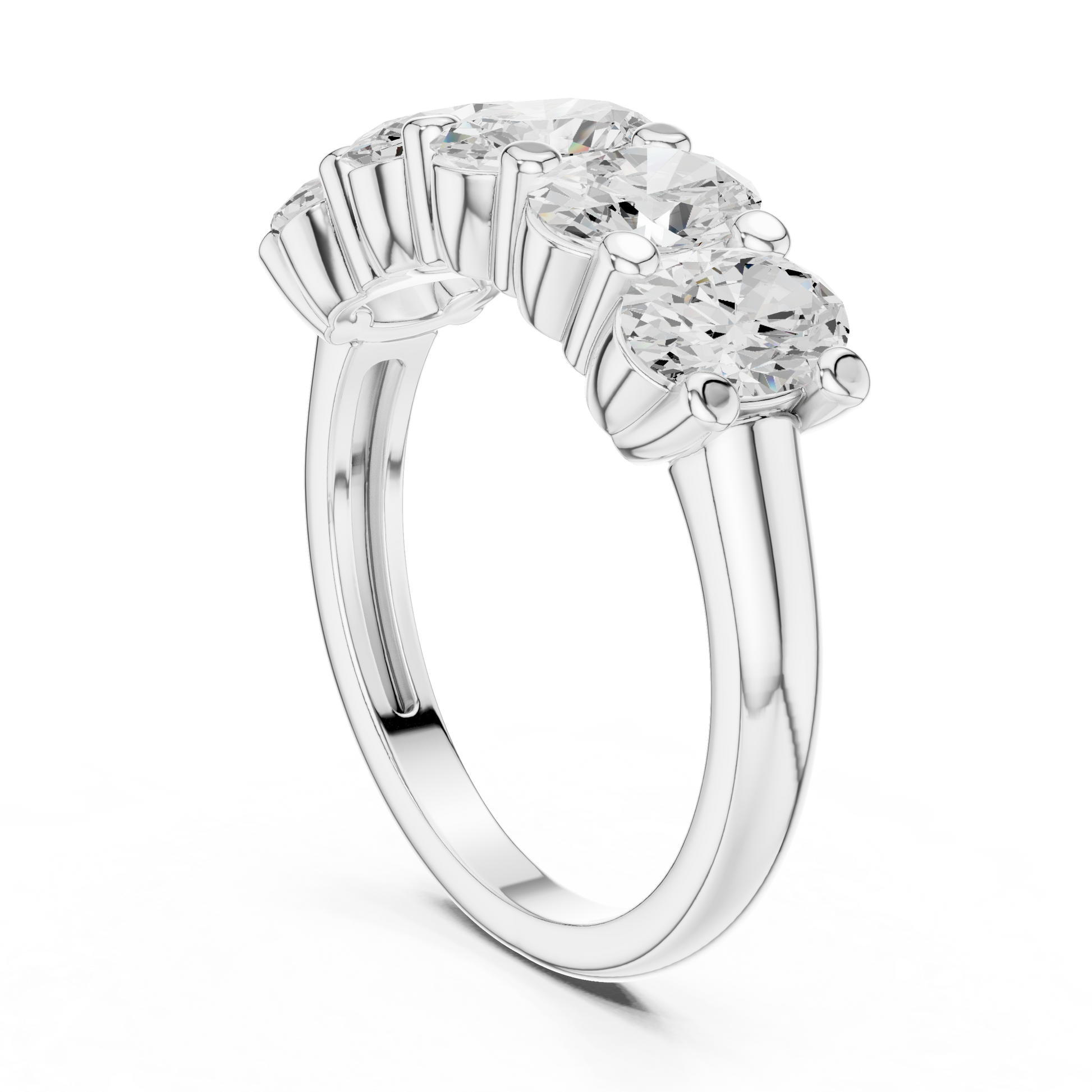 Mixed Shape Lab Grown Diamond Three Stone Ring