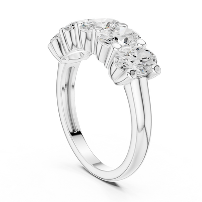Mixed Shape Lab Grown Diamond Three Stone Ring