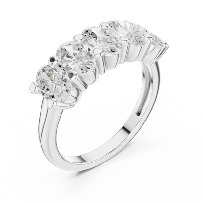 Mixed Shape Lab Grown Diamond Three Stone Ring