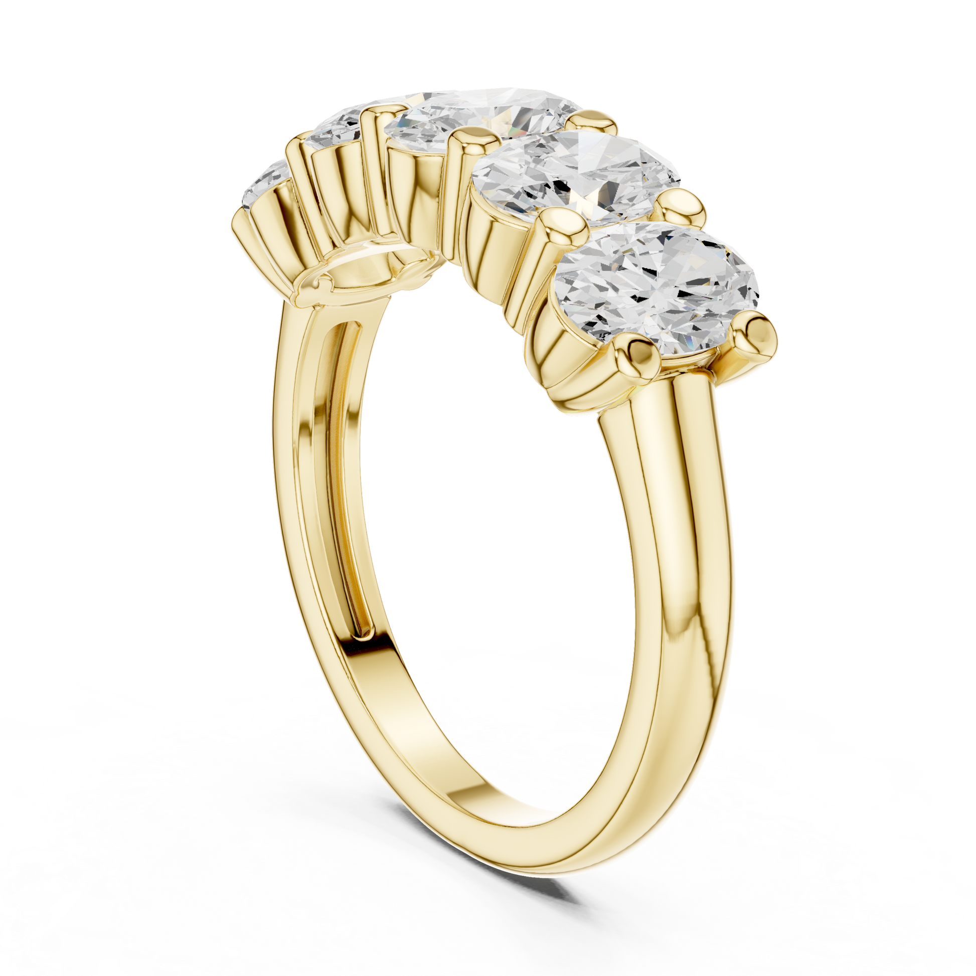 Mixed Shape Lab Grown Diamond Three Stone Ring