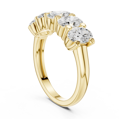 Mixed Shape Lab Grown Diamond Three Stone Ring