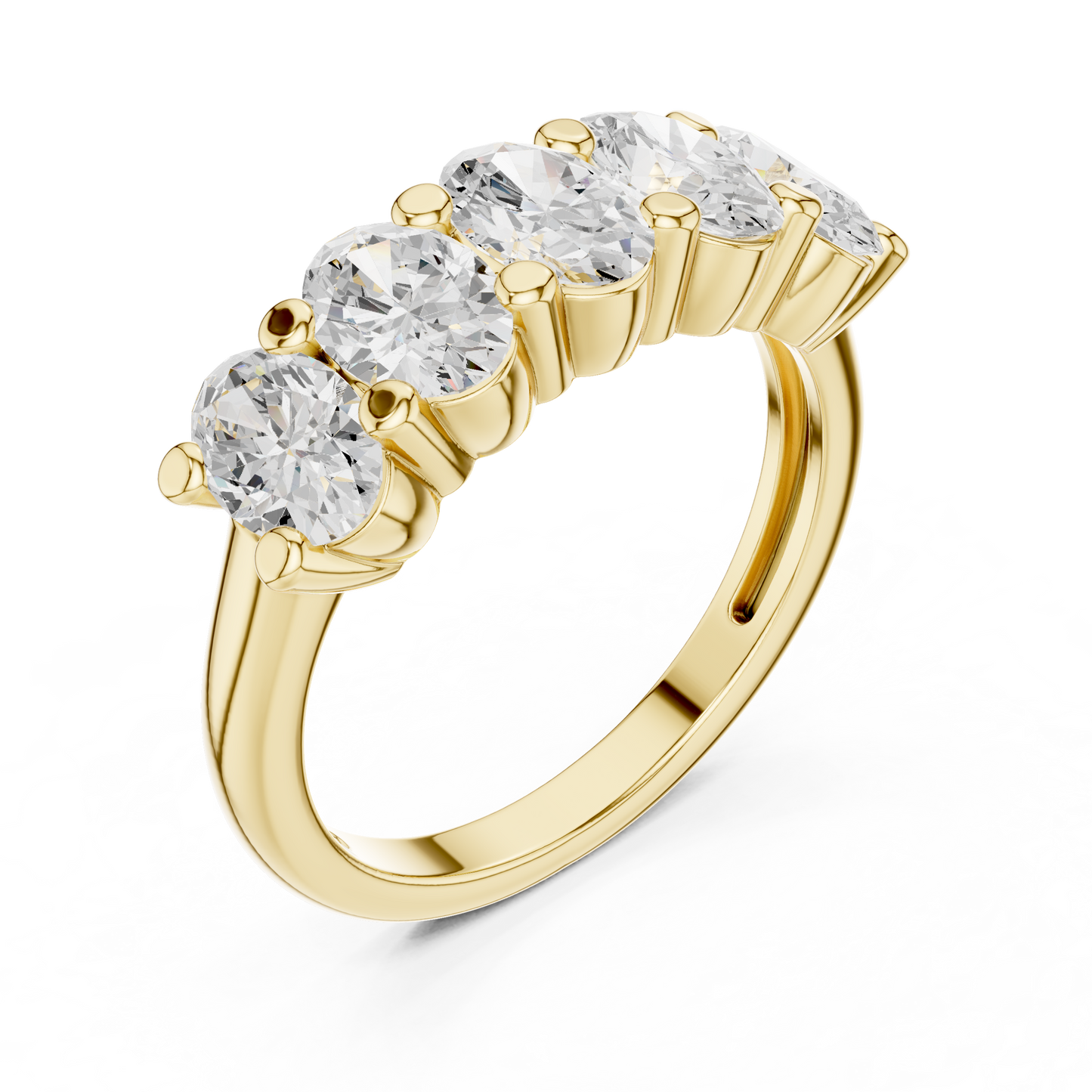 Mixed Shape Lab Grown Diamond Three Stone Ring