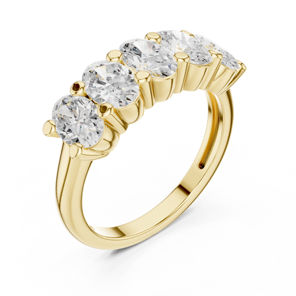 Mixed Shape Lab Grown Diamond Three Stone Ring