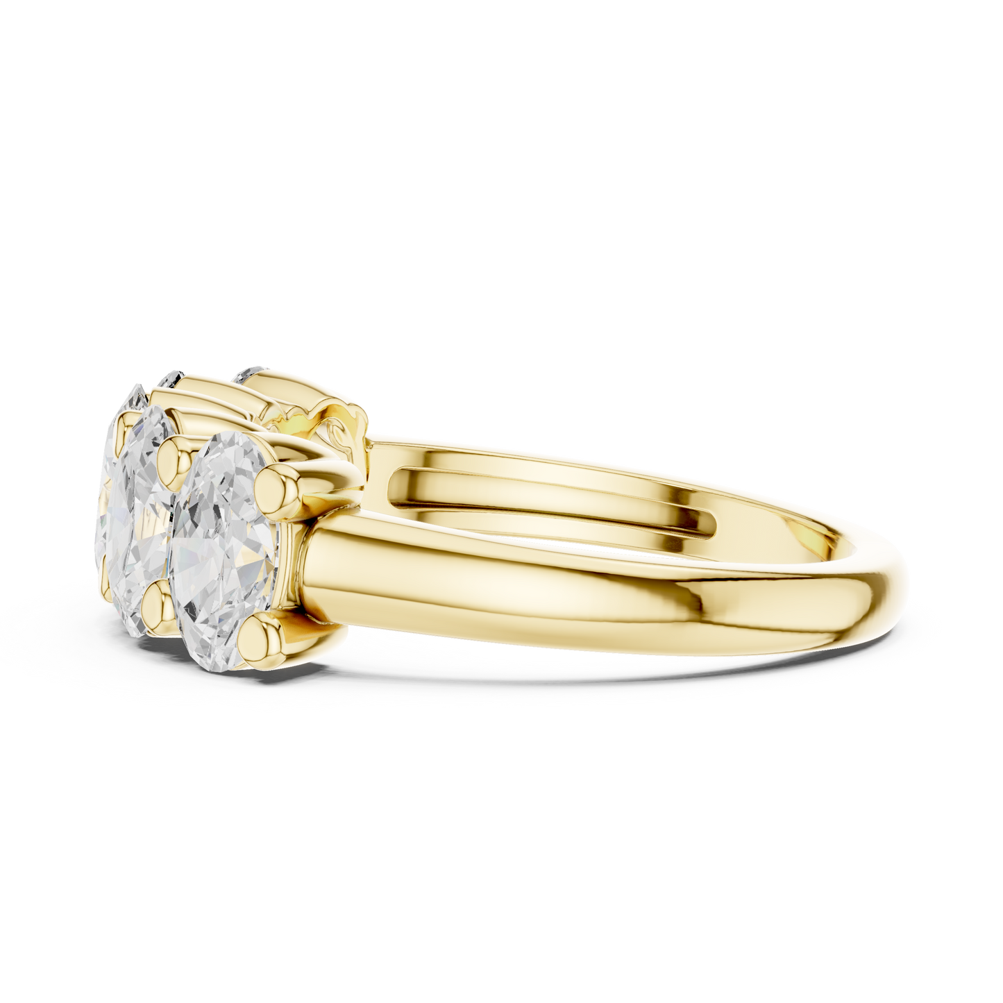 Mixed Shape Lab Grown Diamond Three Stone Ring