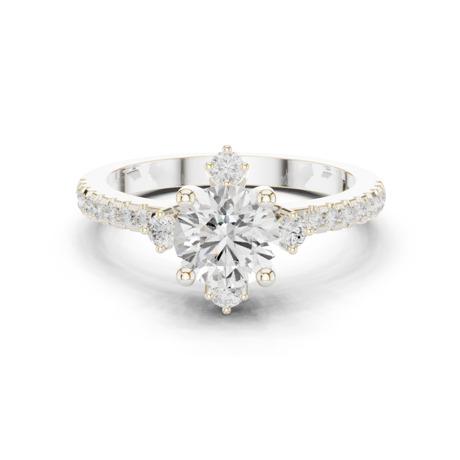 Round Halo Lab Grown Diamond Ring