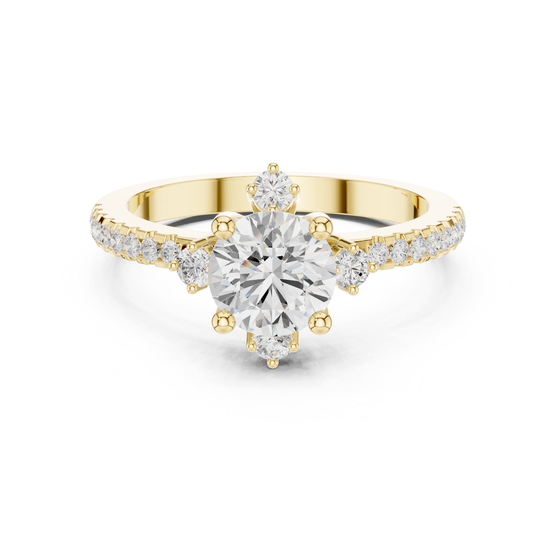 Round Halo Lab Grown Diamond Ring