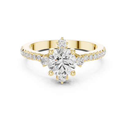 Round Halo Lab Grown Diamond Ring