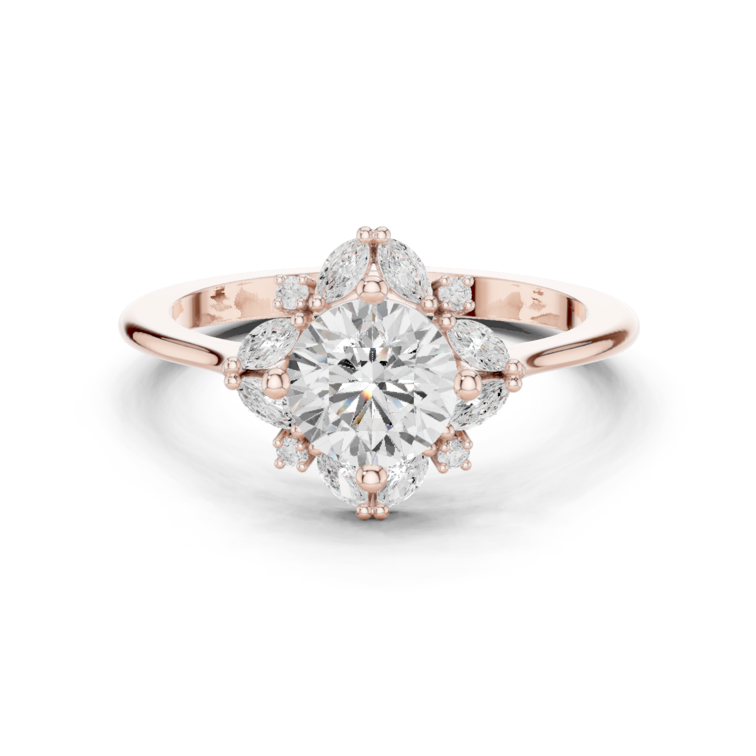 Round Halo Lab Grown Diamond Ring