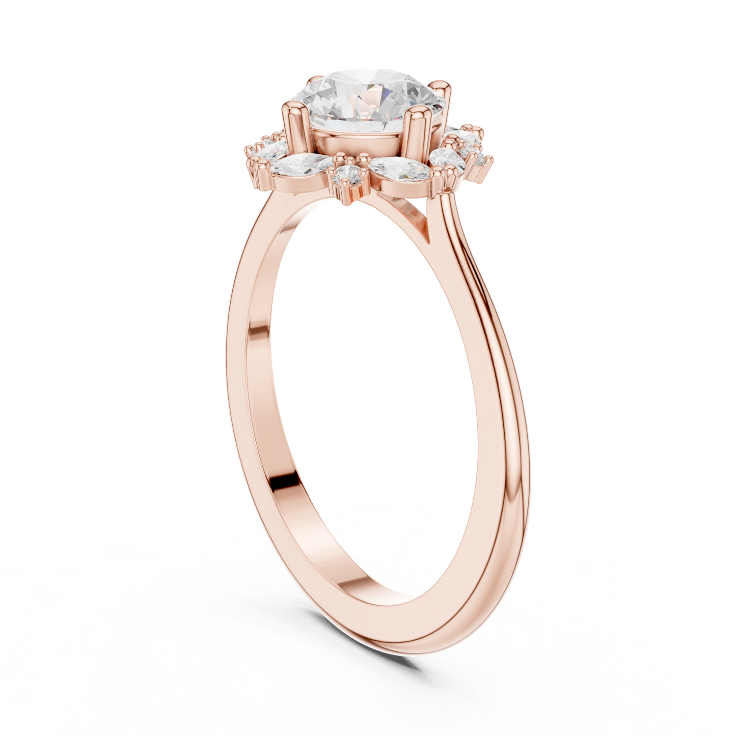 Round Halo Lab Grown Diamond Ring