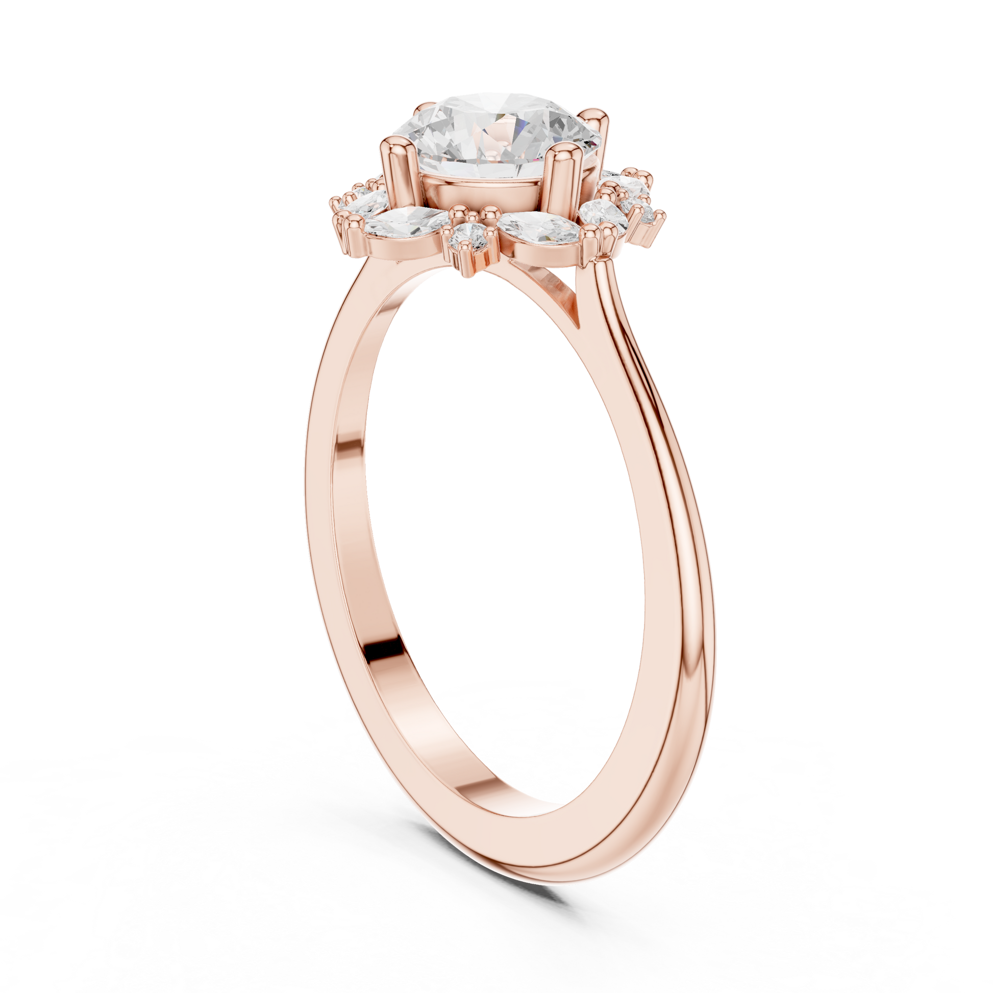 Round Halo Lab Grown Diamond Ring