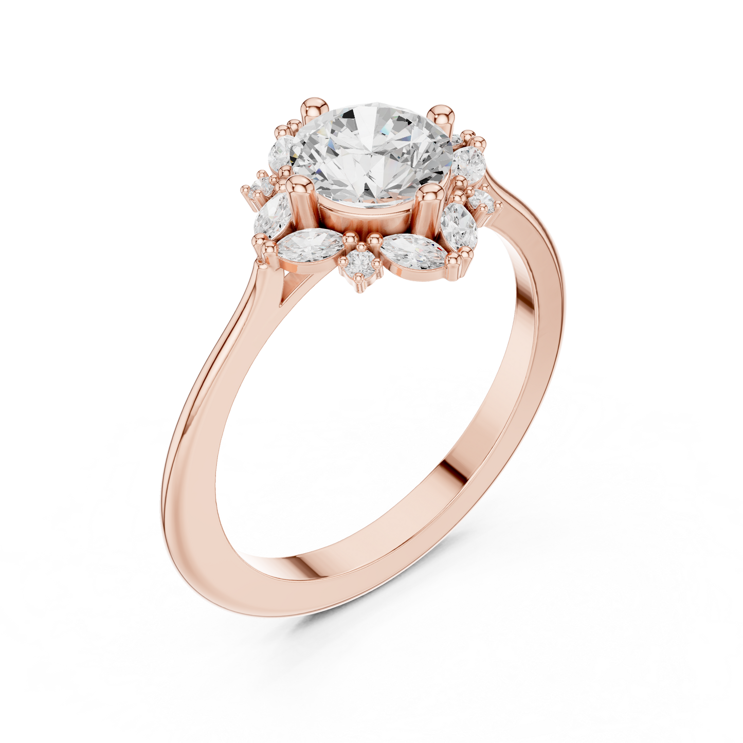 Round Halo Lab Grown Diamond Ring
