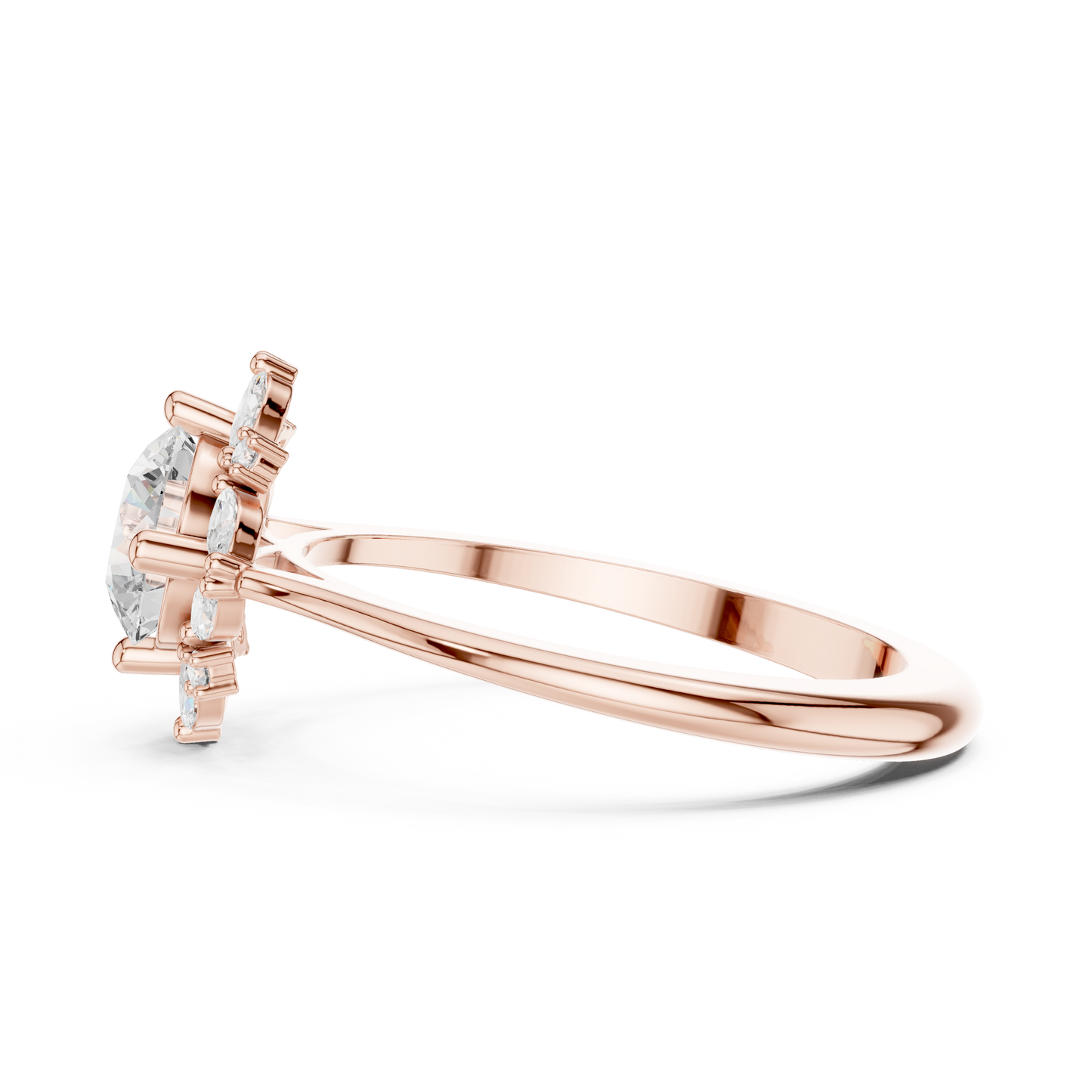 Round Halo Lab Grown Diamond Ring