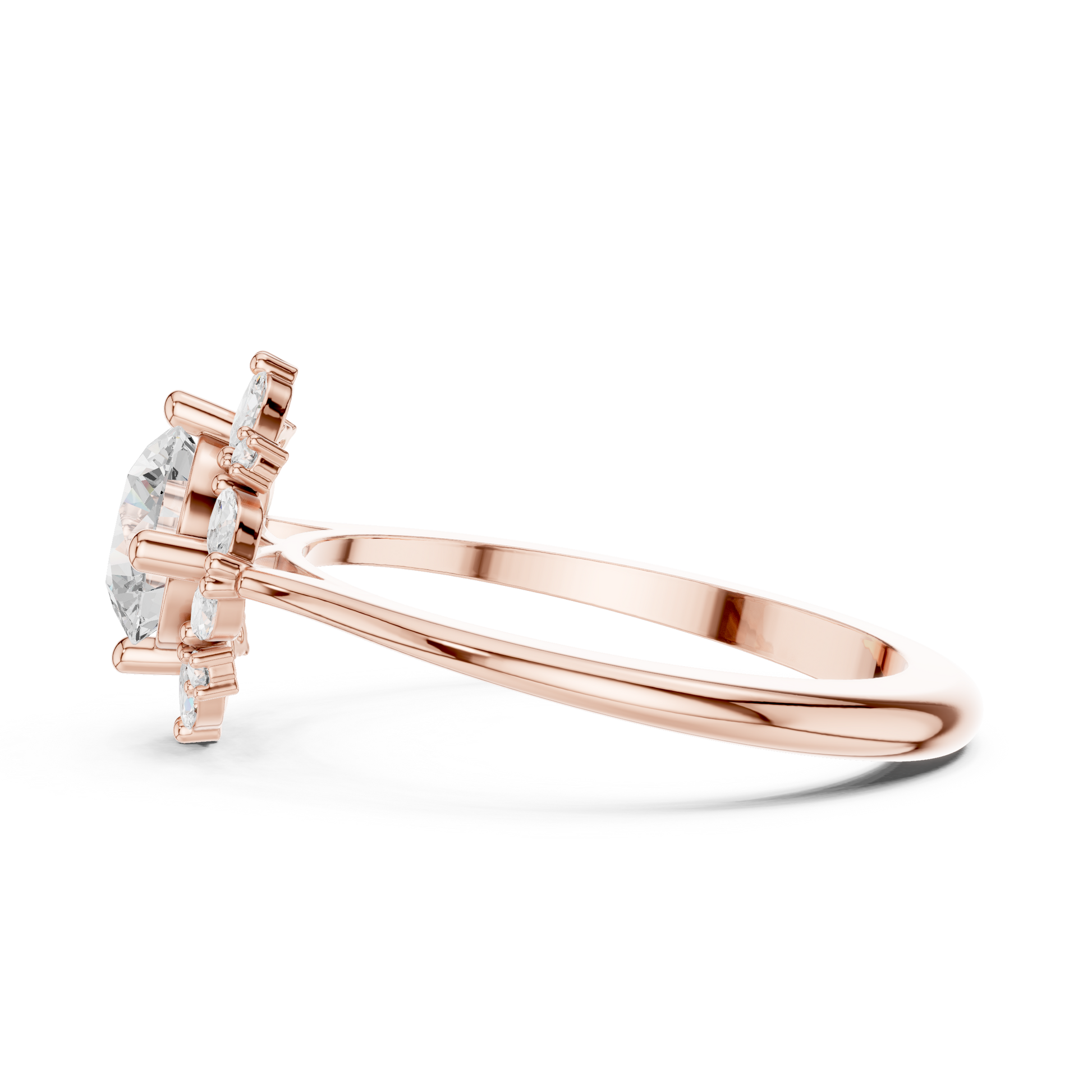 Round Halo Lab Grown Diamond Ring
