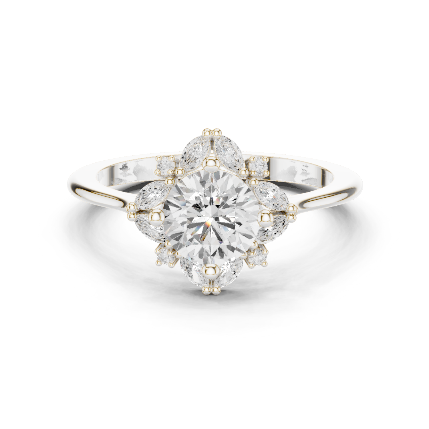 Round Halo Lab Grown Diamond Ring