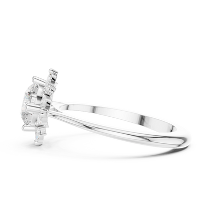 Round Halo Lab Grown Diamond Ring