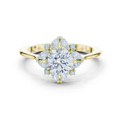 Round Halo Lab Grown Diamond Ring