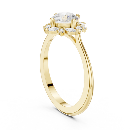 Round Halo Lab Grown Diamond Ring