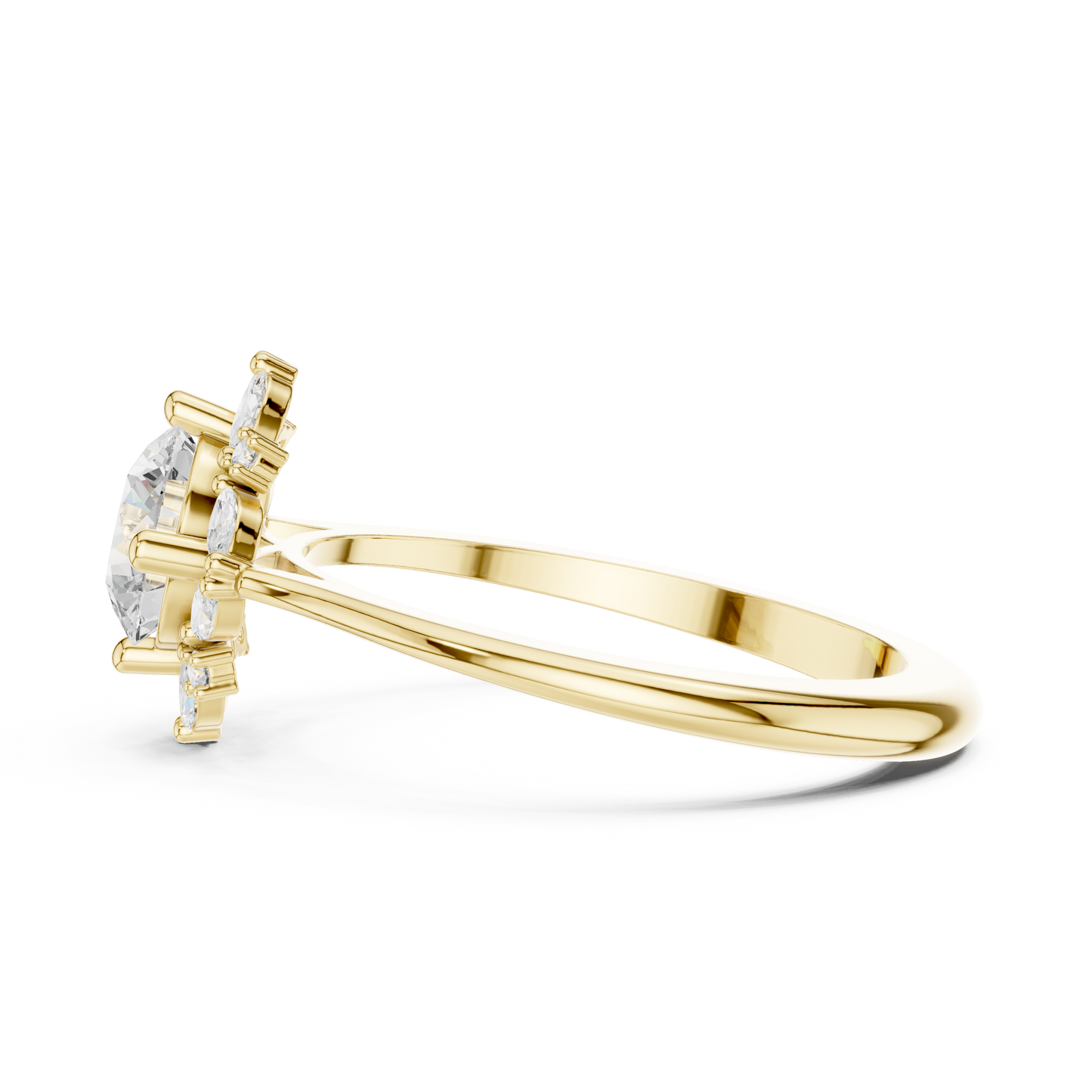 Round Halo Lab Grown Diamond Ring