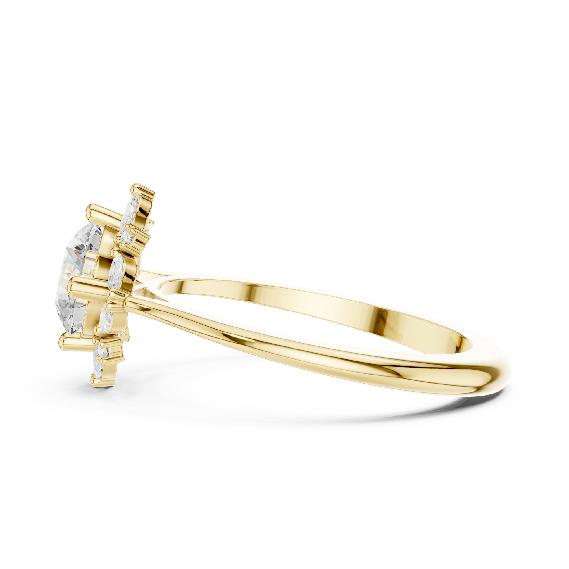 Round Halo Lab Grown Diamond Ring