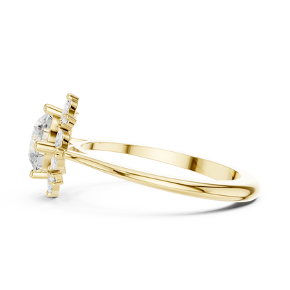 Round Halo Lab Grown Diamond Ring