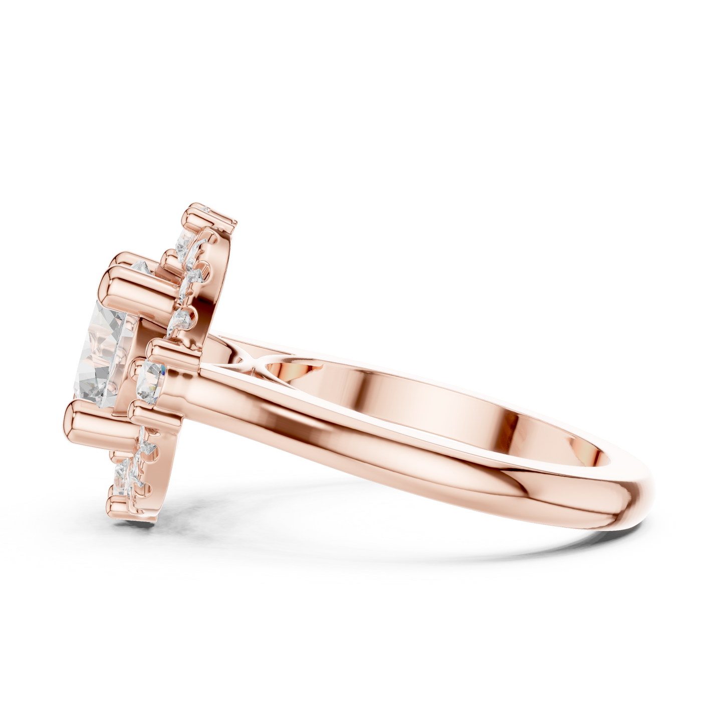Round Halo Lab Grown Diamond Ring