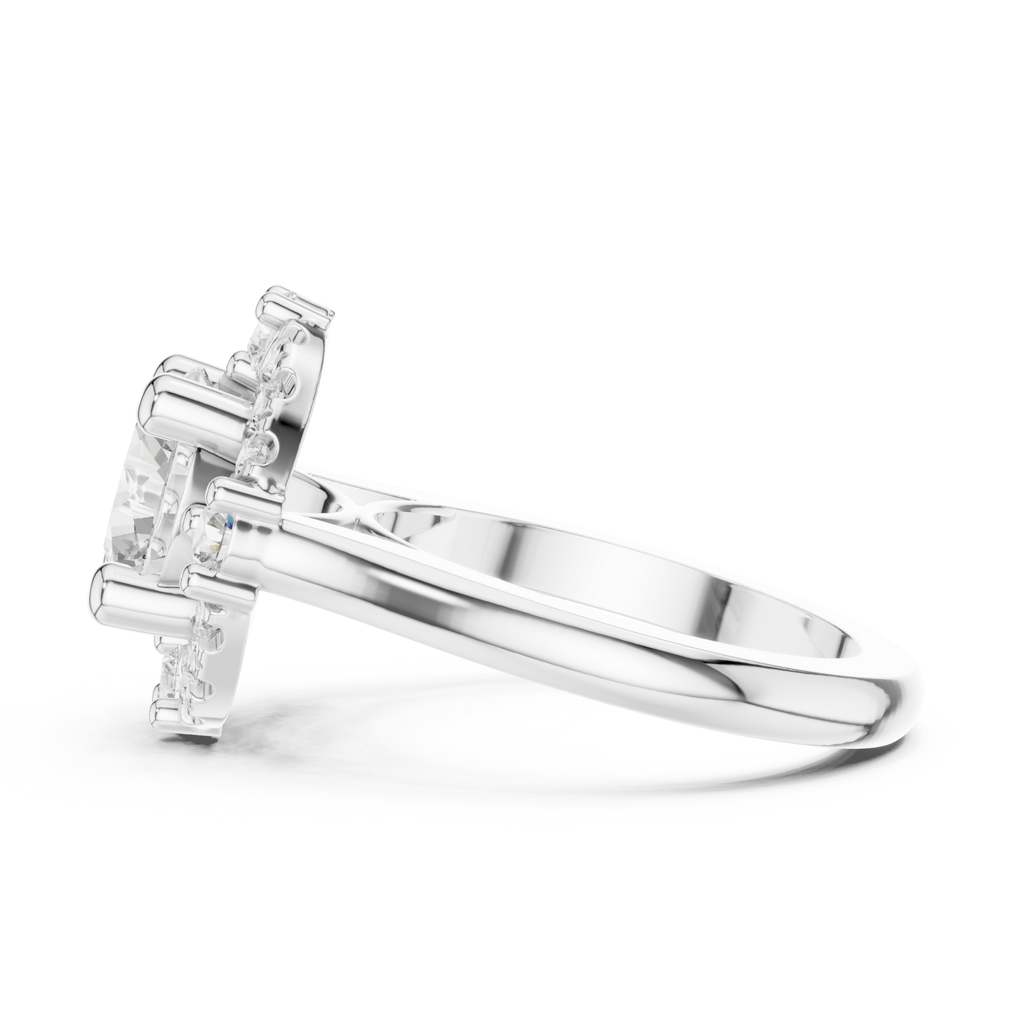 Round Halo Lab Grown Diamond Ring