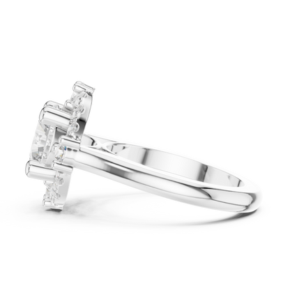 Round Halo Lab Grown Diamond Ring