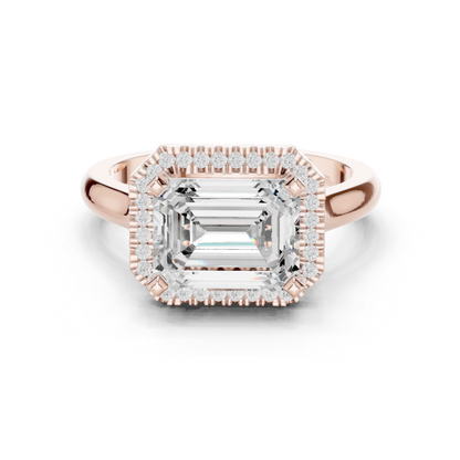 Mixed Shape Lab Grown Diamond Halo Ring