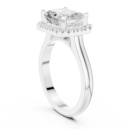 Mixed Shape Lab Grown Diamond Halo Ring