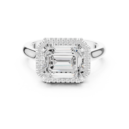 Mixed Shape Lab Grown Diamond Halo Ring