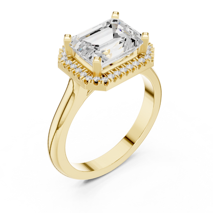 Mixed Shape Lab Grown Diamond Halo Ring