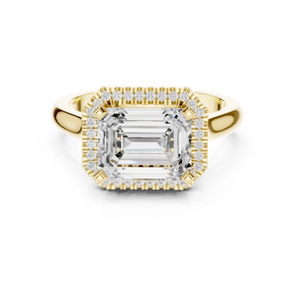 Mixed Shape Lab Grown Diamond Halo Ring
