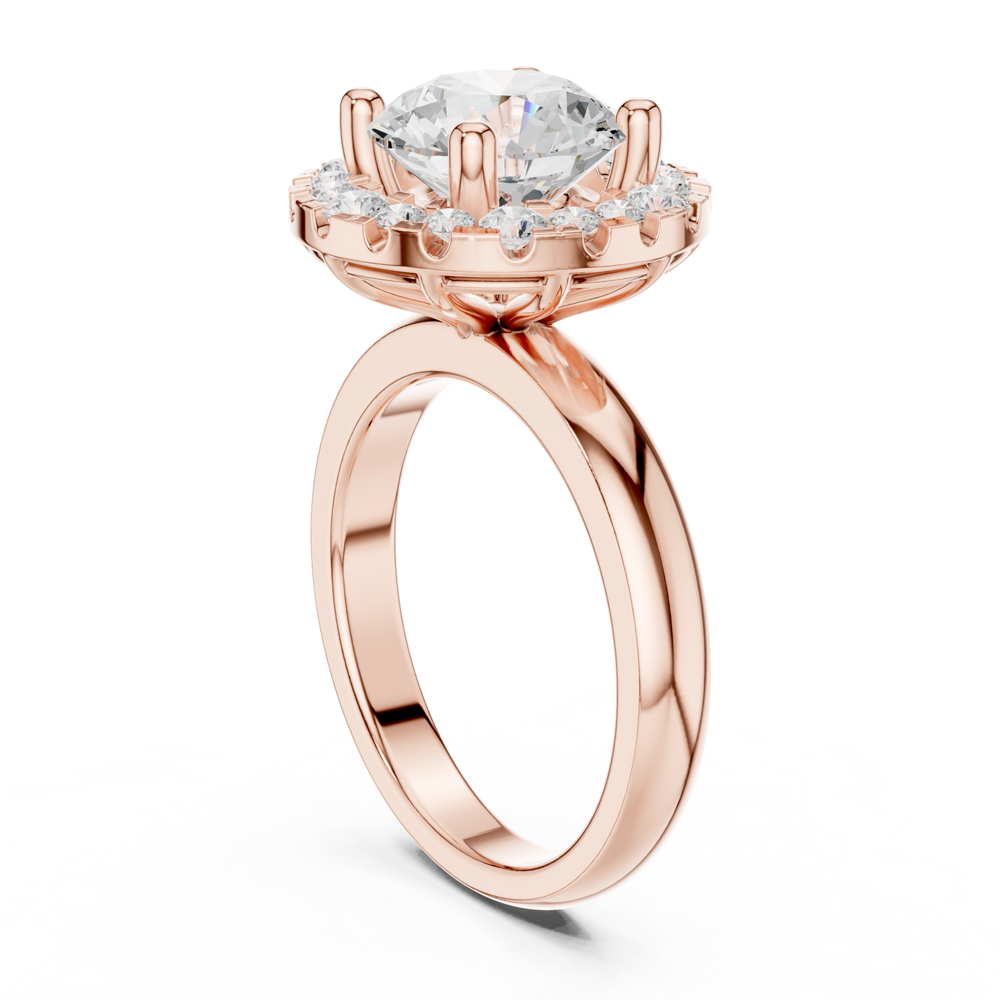 Mixed Shape Lab Grown Diamond Halo Ring
