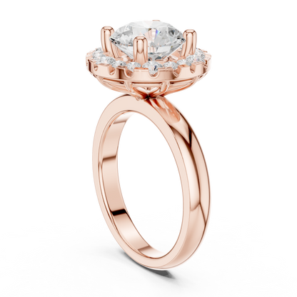 Mixed Shape Lab Grown Diamond Halo Ring