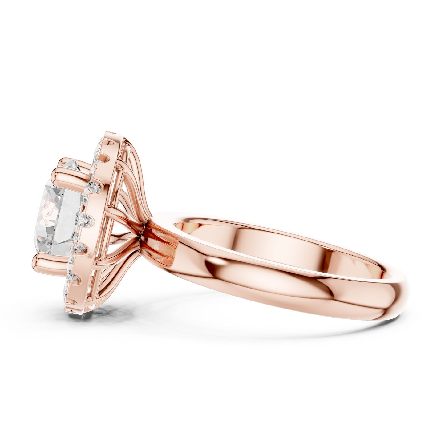 Mixed Shape Lab Grown Diamond Halo Ring
