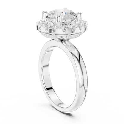 Mixed Shape Lab Grown Diamond Halo Ring