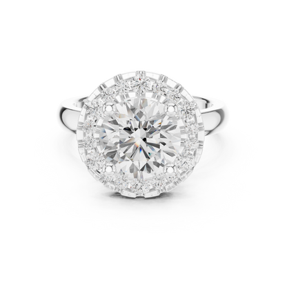 Mixed Shape Lab Grown Diamond Halo Ring