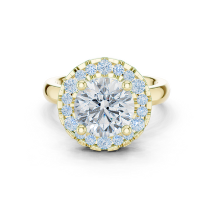 Mixed Shape Lab Grown Diamond Halo Ring