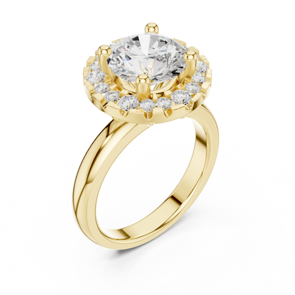 Mixed Shape Lab Grown Diamond Halo Ring
